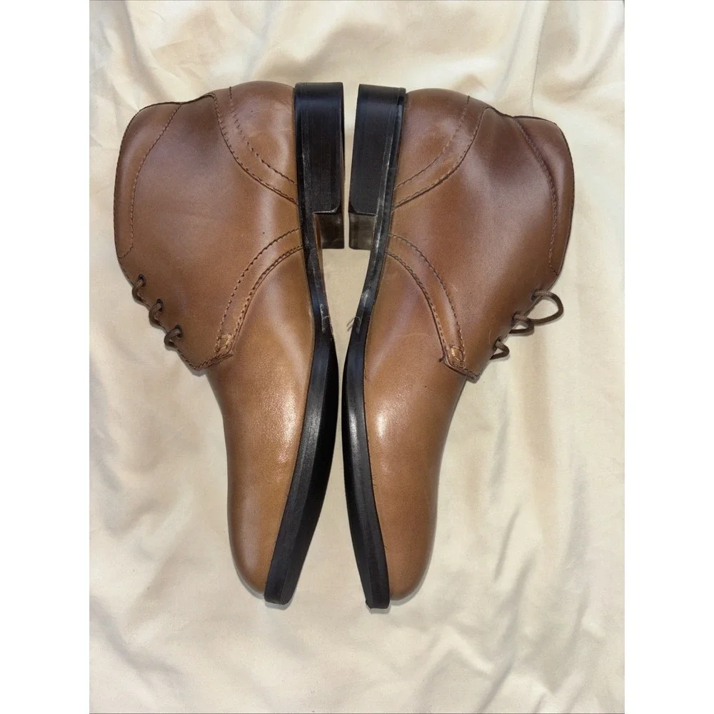 Addey Supply Co Ridge Men's 11 Honey Brown Leather Lace Up Oxford Dress Shoes